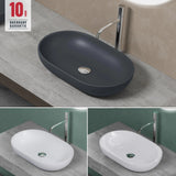 Lavabo Glasvilla, lavabo à poser en fonte minérale, vasque Col808