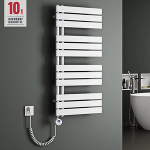 Radiador eléctrico de baño Glasvilla FN con Heizstab 02, Toallero calefactor de panel ancho