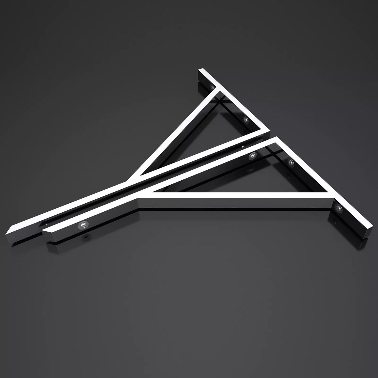 Support mural de lavabo en acier inoxydable Glasvilla Design WH02