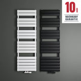 glasvilla Radiateur de Salle de Bain Raccordement Latéral Plat et Raccordement Central Radiateur Panneau Chauffe-Serviettes Horizontal FH