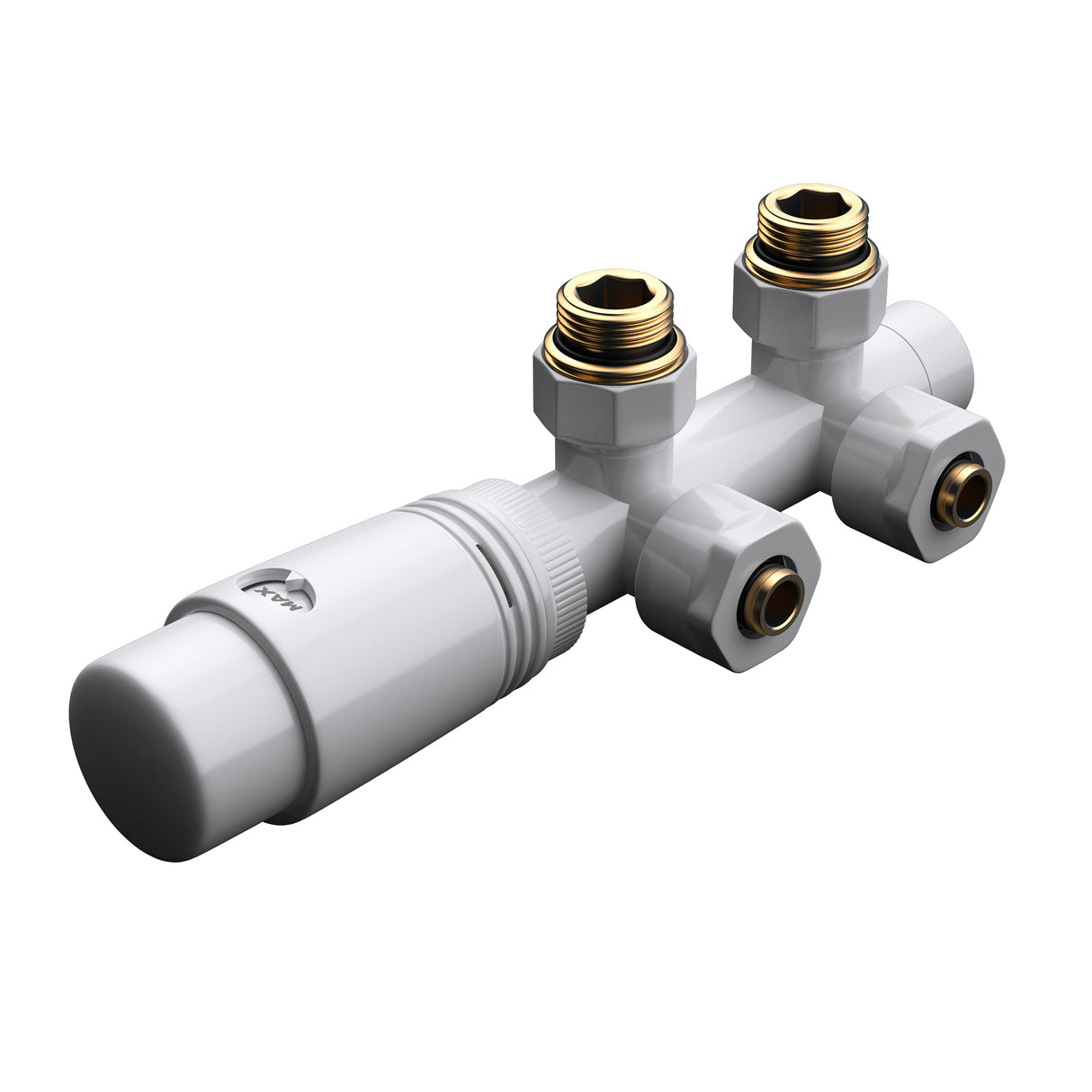 glasvilla Robinet de Radiateur avec Régulateur et Réglage de la Température de 6° à 28° Robinet Thermostatique