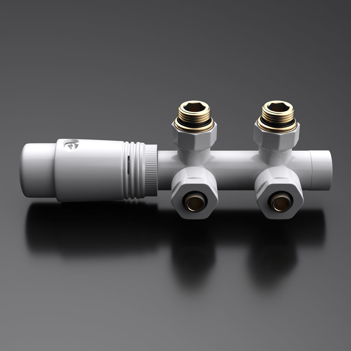 glasvilla Robinet de Radiateur avec Régulateur et Réglage de la Température de 6° à 28° Robinet Thermostatique